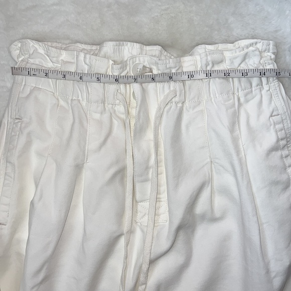 Free People Margate High Rise Paper Bag Waist Crop Trousers M - Picture 13 of 15